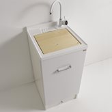 Eko - Mobile lavatoio con lavabo in ABS metacrilato PROFONDITA' cm 45