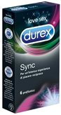 Durex Preservativi Sync piacere reciproco 6 profilattici
