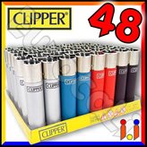 Clipper Large Fantasia Metallic - Box da 48 Accendini