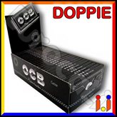 Cartine Ocb Nere Premium Corte Doppie - Scatola da 25 Libretti