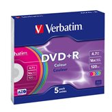 DVD Verbatim DVD+R 4,7 Gb 16x Slim case 43556 (conf.5)