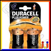 Duracell Plus Alcaline Torcia D - Blister 2 Batterie