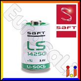 Saft Batteria Al Litio LS 14250 1/2 Stilo AA - Batteria Singola