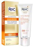 Roc Soleil Protect Fluido Viso ad Elevata Tollerabilità SPF 50 - Fluido solare viso per pelle sensibile - 50 ml