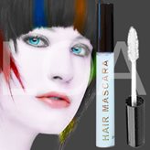 Hair Brush Mascara White - Mascara Capelli Bianco