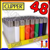 Clipper Large Fantasia Solid - Box da 48 Accendini