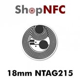 Tag NFC NTAG215 adesivi - Formato : ø 18 mm