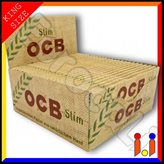 Cartine Ocb Organic Hemp King Size Slim Canapa Biologica Lunghe - Scatola da 50 Libretti