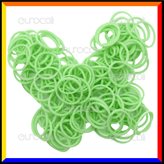 Loom Bands Elastici Colorati Verde Profumati Mela - Bustina da 600 pz LB27