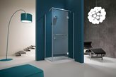GLAM - Box doccia con porta battente e un lato fisso