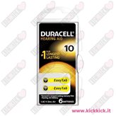 Duracell 10 EasyTab - Blister da 6 Batterie per Protesi Acustiche