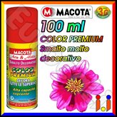 Vernice Spray Macota Color Premium 100 ml - Smalto Decorativo - Tinta : 2009 - Arancio Traffico