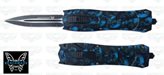 BENCHMADE KNIVES Coltello Benchmade Blue Skulls Front Click a scatto frontale