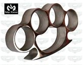 MAX KNIVES Tirapugni fascia larga tondo in acciaio inox 440 cromato