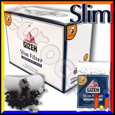 Gizeh Slim 6mm Carboni Attivi - Box 20 Bustine da 120 Filtri