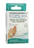 ICOPIUMA compresse adesive impermeabili sterili post-operatorie 7,5x5 cm 5 pz
