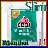 Gizeh Slim 6mm Al Mentolo - Bustina da 120 Filtri