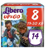 Libero Up &amp; Go - Pannolini Bambini Taglia 8 Peso 19-30 Kg 14 Pezzi