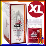 Gizeh XL Slim Extra Lunghi 6mm - Box 20 Bustine da 100 Filtri