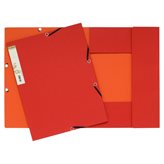 Cartelle 3 lembi FOREVER® Exacompta esterno rosso/interno arancione 56985E