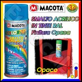 Vernice Spray Macota - Smalto Acrilico Opaco disponibile in 26 Tinte RAL - Tinta : 1001 - Beige