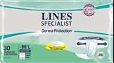 Lines Specialist Derma Protection - Livello Super Taglia Media M/L Pannoloni A Mutandina Incontinenza 30 Pezzi