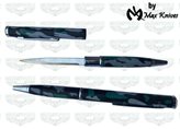MAX KNIVES Penna con coltello nascosto in acciaio inox 440 di colore mimetica