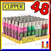 Clipper Large Fantasia Leaves 19 - Box da 48 Accendini