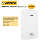 SCALDABAGNO A GAS JUNKERS HYDROCOMPACT INDOOR 12 LT mod. WTD 12 AM E COMPLETO DI KIT FUMI GPL