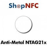 Tags NFC Anti-Métal NTAG213/NTAG216 ronds adhésifs 29mm - Puce NFC : NXP NTAG213- Personnalisation : Imprimé noir | 1-2 jours