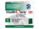 Multicare® Strip Colesterolo - 5 Pz. + 1 Chip