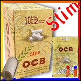PROV-C00172007 - Ocb Slim 6mm Biodegradabili - Box 10 Bustine da 120 Filtri