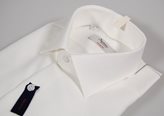 Camicia bianca ingram slim fit cotone no stiro lavorato  Taglia 41-L