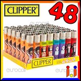 Clipper Large Fantasia Pixel Art 2 - Box da 48 Accendini