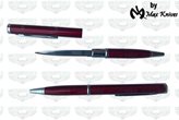 MAX KNIVES Penna con coltello nascosto in acciaio inox 440 di colore rossa