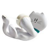 Dispenser Per Nastri Adesivi Scotch® Magic™ Emotional Gatto Bianco E Verde 19 Mm X 8,89 M Dispenser Kitty