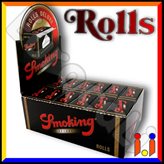Cartine Smoking Rolls De Luxe King Size Lunghe - Scatola da 24 Pacchetti