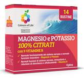 Optima Colours Of Life - Magnesio E Potassio 100% Citrati Con 9 Vitamine B 14 Bustine