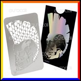 Grinder Card Formato Tessera Tritatabacco in Metallo - Mohawk Skull GC23