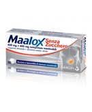 Maalox Senza Zucchero 400 mg + 400 mg 30 Compresse Masticabili