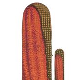 Palmar Copriasse per Assi da stiro Cactus confezione 2 pezzi Marrone/Arancio