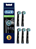 Oralb Refill Cross Action Testine di Ricambio Black Edition 5 pezzi