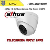 Telecamera HDCVI Mini Dome 720p 1.0Mpx 3.6mm IR - Dahua