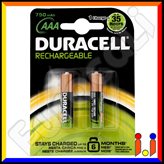 Duracell Value Precharged 750mAh Pile Ricaricabili Ministilo AAA - Blister 2 Batterie