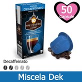 50 Capsule Caffè Decaffeinato Tre Venezie - Compatibili Nespresso