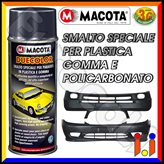 Macota Duecolor - Vernice Spray per Plastica e Gomma - Tinta : Nero