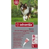 Advantix Spot-on per cani da 10 a 25kg 4 pipette (4 x 2,5ml)
