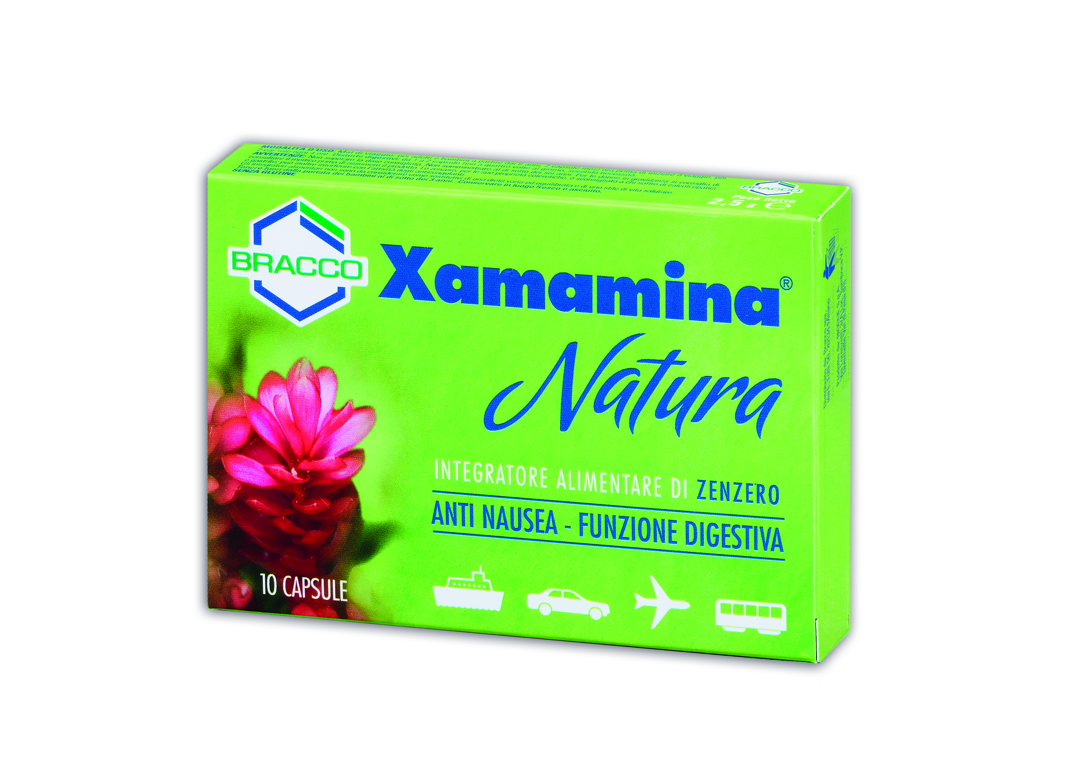 Xamamina Natura anti-nausea 10 capsule