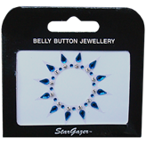 Belly Button Jewellery Blue - Adesivi