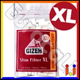 Gizeh XL Slim Extra Lunghi 6mm - Bustina da 100 Filtri